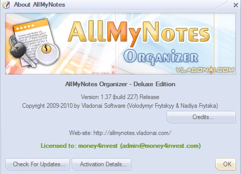AllMyNotes Organizer Deluxe Edition